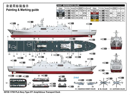 1/700 Trumpeter PLA Navy Type 071 Amphibious Transport Dock - 06726 - MPM Hobbies