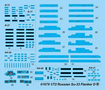 1/72 Trumpeter Russian Su-33 Flanker D - 01678