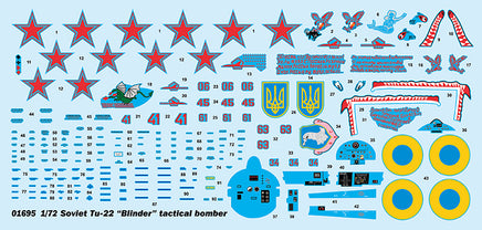 1/72 Trumpeter Soviet Tu-22 "Blinder" Tactical Bomber - 01695