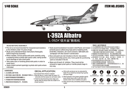 1/48 Trumpeter L-39ZA Albatro - 05805