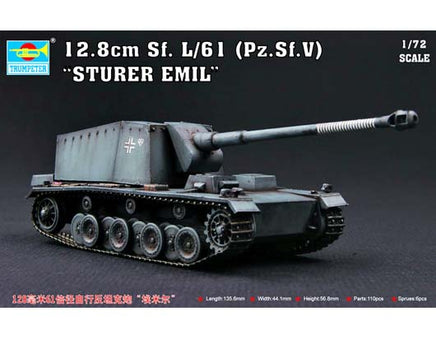 1/72 Trumpeter 12.8cm Sf. L/61 (Pz.Sf.V) “Sturer Emil - 07210