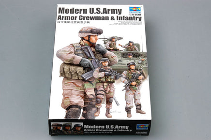 1/35 Trumpeter Modern U.S. Army Armor Crewman & Infantry - 00424
