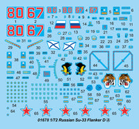 1/72 Trumpeter Russian Su-33 Flanker D - 01678