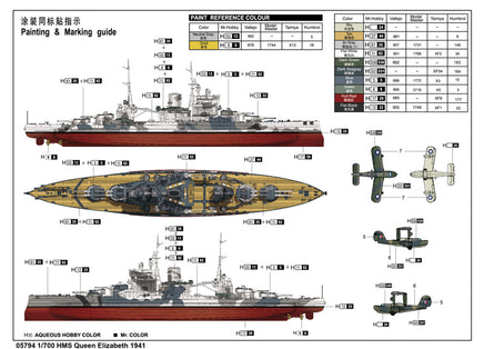 1/700 Trumpeter HMS Queen Elizabeth 1941 - 05794