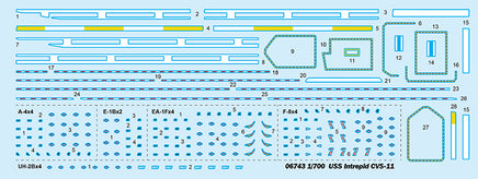 1/700 Trumpeter USS Intrepid CVS-11 - 06743