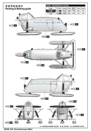 1/35 Trumpeter Soviet Aerosan KM-4 - 2356