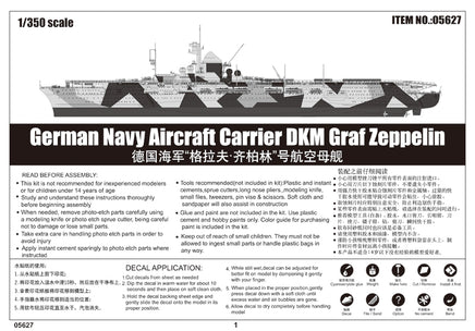 1/350 Trumpeter German Navy Aircraft Carrier DKM Graf Zeppelin - 05627