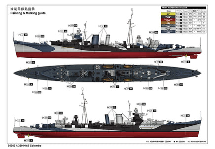 1/350 Trumpeter HMS Colombo - 05363