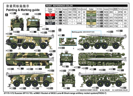 1/72 Trumpeter Russian 9P113 TEL w/9M21 Rocket - 07179
