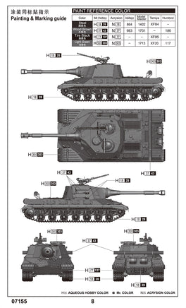 1/72 Trumpeter Soviet Object 268 Tank - 07155