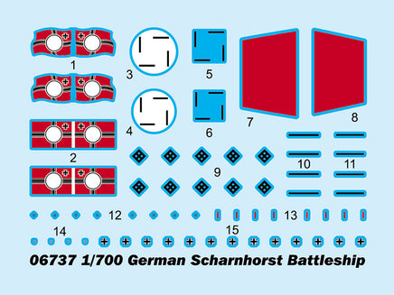 1/700 Trumpeter German Scharnhorst Battleship - 06737