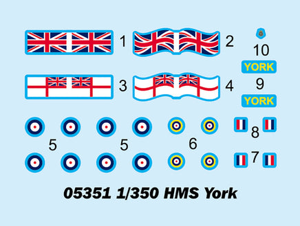 1/350 Trumpeter HMS York - 05351