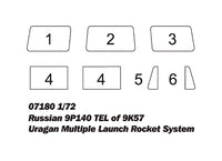 1/72 Trumpeter Russian 9P140 TEL of 9K57 Uragan MLS - 07180