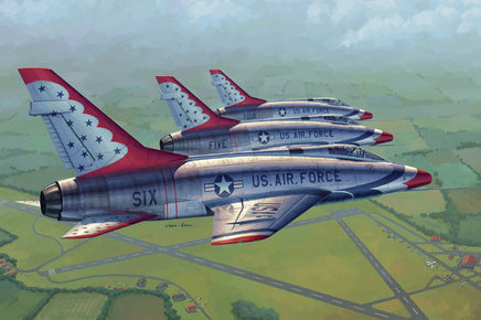 1/48 Trumpeter F-100D in Thunderbirds Livery - 02822