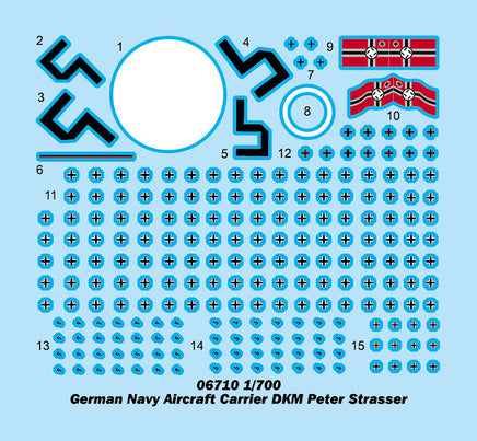 1/700 Trumpeter German Navy Aircraft Carrier DKM Peter Strasser - 06710