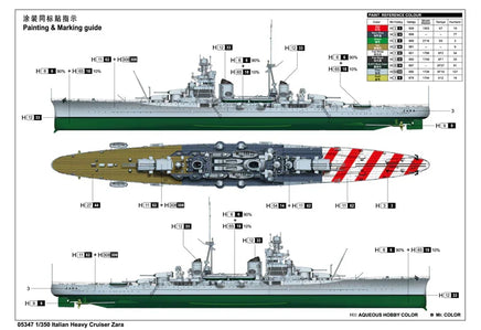 1/350 Trumpeter Italian Heavy Cruiser Zara - 05347 - MPM Hobbies