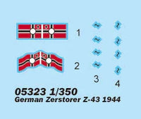 1/350 Trumpeter German Zerstorer Z-43 (1944) - 05323 - MPM Hobbies