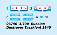 1/700 Trumpeter Russian Destroyer Taszkient 1940 - 06746