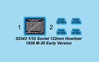 1/35 Trumpeter Soviet 122mm Howitzer 1938 M-30 - 2343