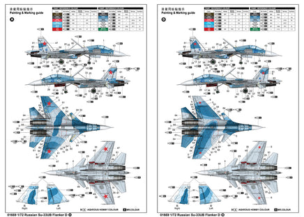1/72 Trumpeter Russian Su-33UB Flanker D - 01669