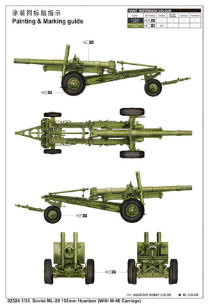 1/35 Trumpeter Soviet ML-20 152mm Howitzer - 2324