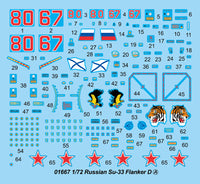 1/72 Trumpeter Russian Su-33 Flanker D - 01667
