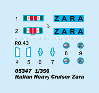 1/350 Trumpeter Italian Heavy Cruiser Zara - 05347 - MPM Hobbies