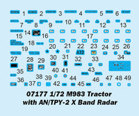 1/72 Trumpeter M983 Tractor with AN/TPY-2 X Band Radar - 07177