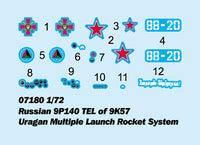 1/72 Trumpeter Russian 9P140 TEL of 9K57 Uragan MLS - 07180