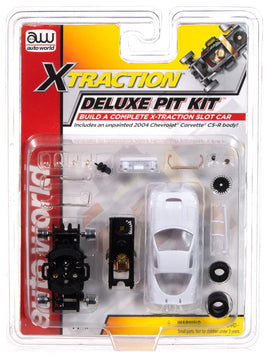 Auto World X-Traction Deluxe Pit Kit (2004 Chevrolet Corvette C5-R Body) HO Scale Slot Car - MPM Hobbies