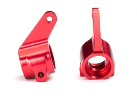 Traxxas Steering Blocks Rustler Aluminum Red 3636X