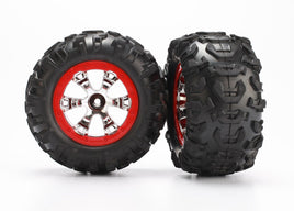 Traxxas Red Beadlock Style Wheels 7272