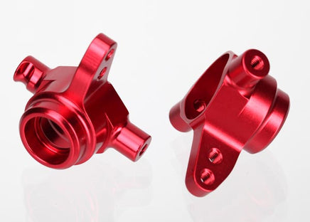 Traxxas Steering Blocks 6061-T6 Aluminum (Red) 6837R