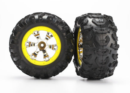 Traxxas Yellow Beadlock Style Wheels 7276