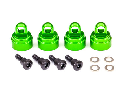 Traxxas Shock Caps Aluminum (Green) 3767G