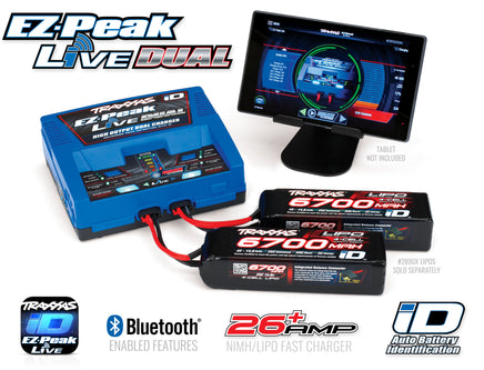 Traxxas EZ Peak Live Dual Charger with iD 2973