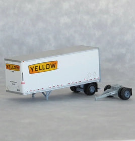 N Scale Trainworx Yellow 28′ Trailer Road #130722 - 42885-08 - MPM Hobbies