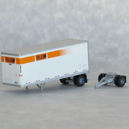 N Scale Trainworx Yellow 28′ Trailer Road #123862 - 42885-02 - MPM Hobbies