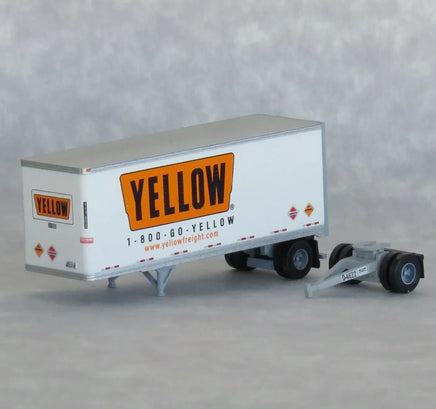 N Scale Trainworx Yellow 28′ Trailer Road #117890 - 42885-05 - MPM Hobbies