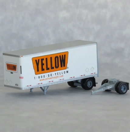 N Scale Trainworx Yellow 28′ Trailer Road #118002 - 42885-06 - MPM Hobbies