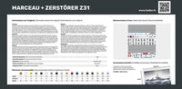 1/400 Heller Twin Set Marceau + Zerstörer Z31