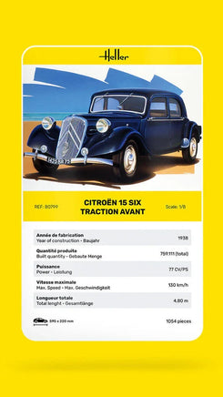 1/8 Heller Citroen 15 SIX Traction Avant - MPM Hobbies