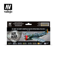 Vallejo 17ml Set of 8 US Army Air Corps European Theater Operations (ETO) WWII - 71182