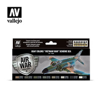 Vallejo 17ml Set of 8 USAF colors “Vietnam War” Scheme SEA (South East Asia) - 71204