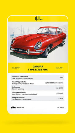1/24 Heller Jaguar Type E 3L8 FHC - MPM Hobbies