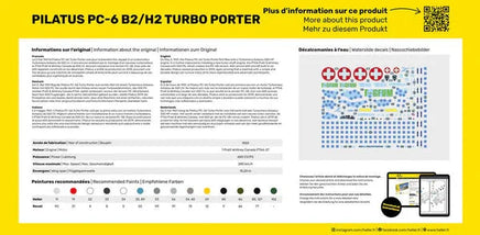 1/48 Heller Pilatus PC-6 B2/H2 Turbo Porter STARTER KIT - MPM Hobbies