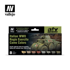 Vallejo 17ml Set of 8 Italian WWII Regio Esercito Camo Colors - 71645