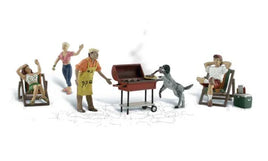 O Scale Woodland Backyard Barbeque 2765 - MPM Hobbies