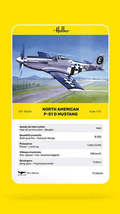 1/72 Heller North American Mustang P-51D Mustang - MPM Hobbies