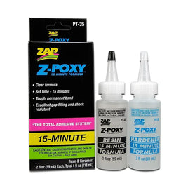 Zap 4 oz. Zap Z-Poxy 15 min. Epoxy - 35 - MPM Hobbies